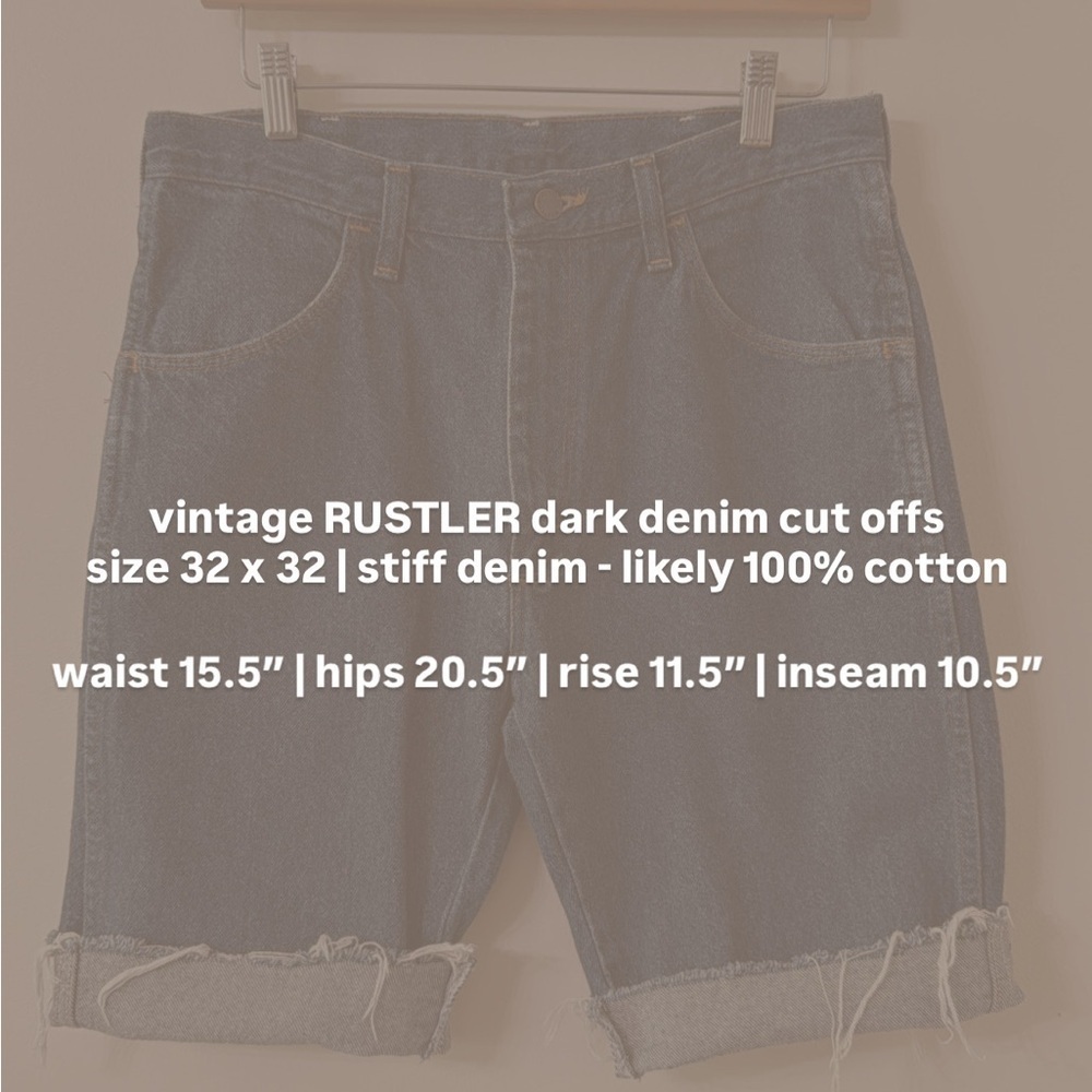 ✂️ vintage RUSTLER denim cut offs - Picture 6 of 6